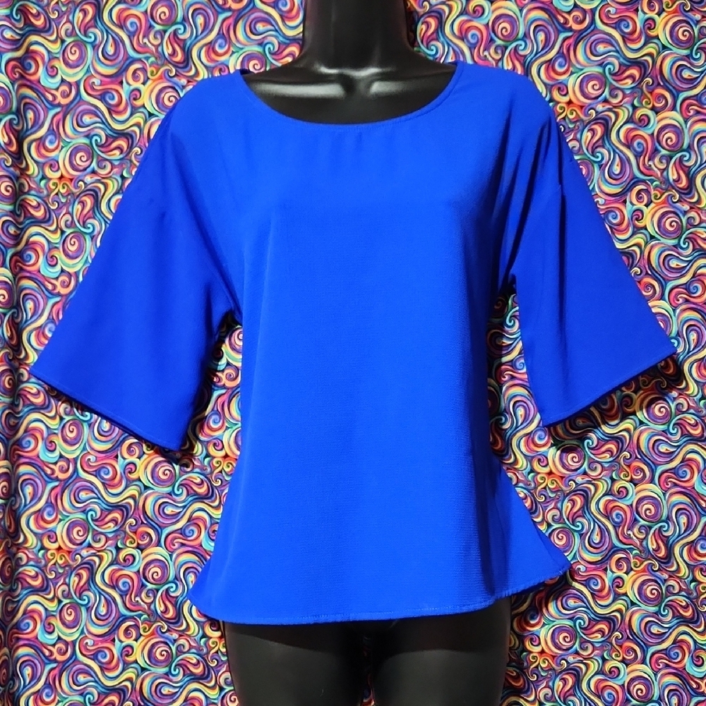 Vibrant Blue Blouse
